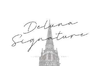 Deluna Signature font