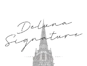 Deluna Signature font