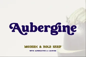 Aubergine font