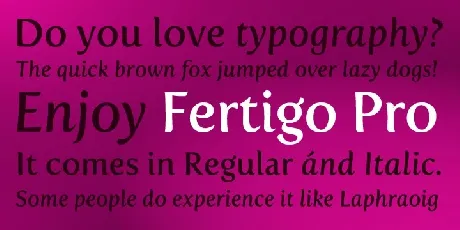 Fertigo Proâ„¢ font