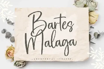 Bartes Malaga Modern Calligraphy font