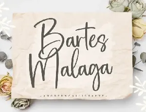 Bartes Malaga Modern Calligraphy font