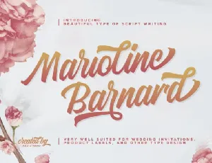 Marioline Barnard Script font