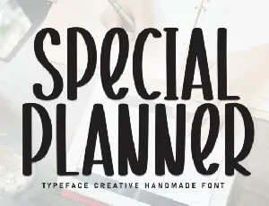 Special Planner Display font