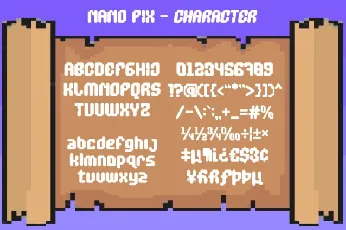 Nano Pix font