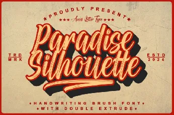 Paradise Silhouette font