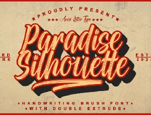 Paradise Silhouette font