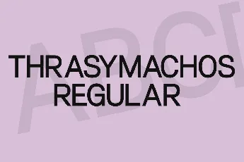 Thrasymachos font