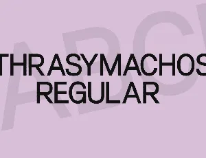 Thrasymachos font