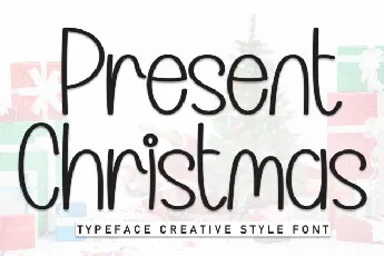 Present Christmas Display font