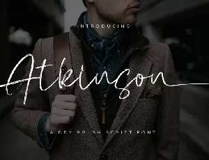 Atkinson Dry Brush Script font