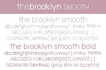 The Brooklyn Smooth Family font