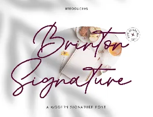 Brinton Signature font