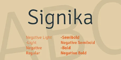 Signika font