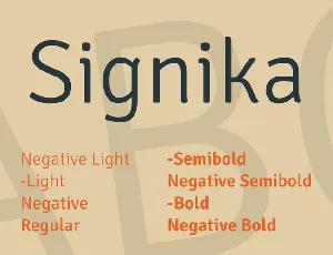 Signika font