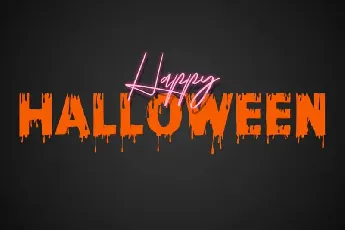 Paint Drops â€“ Halloween font