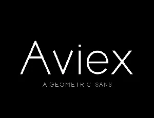 Aviex font