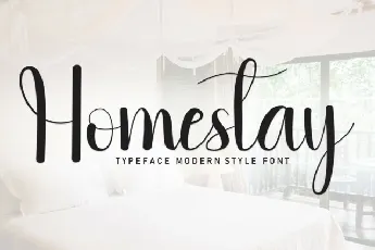 Homestay Script font