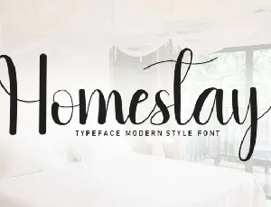 Homestay Script font