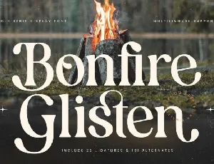 Bonfire Glisten font