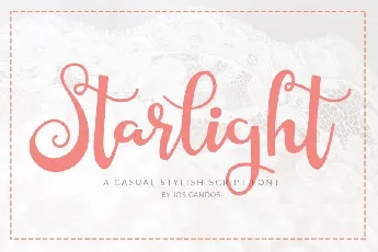 Starlight Script font