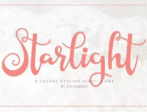 Starlight Script font