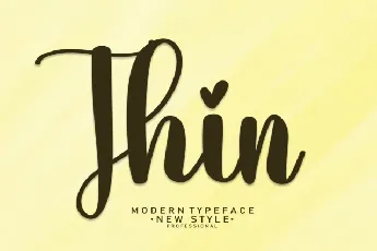 Thin Script font