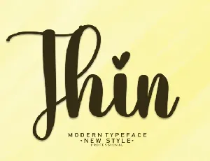 Thin Script font