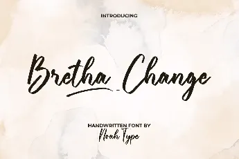 Bretha Change Demo font