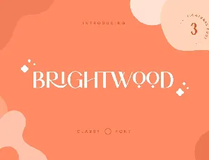 Brightwood font