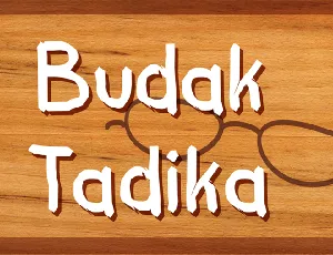 BUDAK TADIKA font