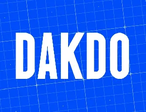 Dakdo font