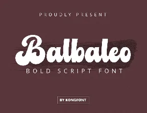 Balbaleo font