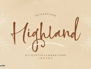 Highland Script Typeface font