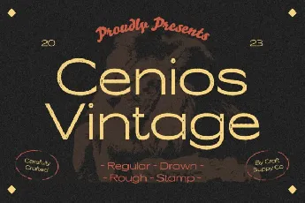 Cenios Vintage font