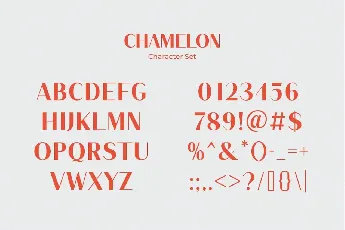 Chamelon font