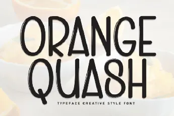 Orange Quash Display font