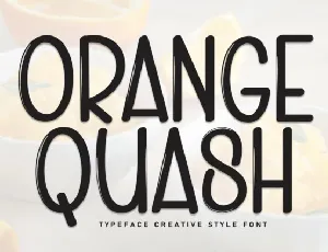 Orange Quash Display font