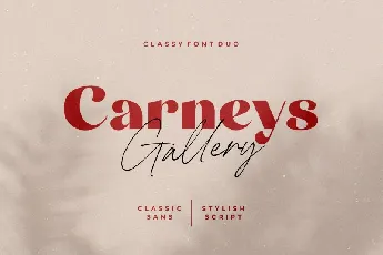 Carneys Gallery Duo font