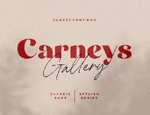 Carneys Gallery Duo font