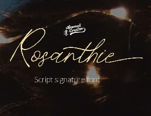 Rosanthie Script font