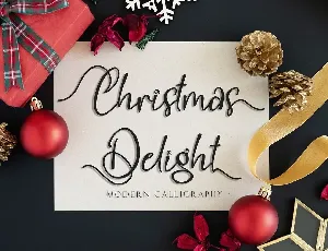 Christmas Delight font