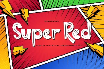 Super Red Demo font