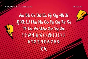 Super Red Demo font