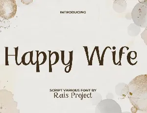 HappyWifeDemo font