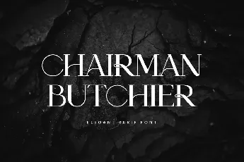 ChairmanButchier font