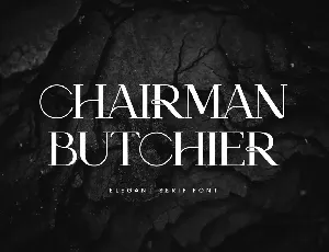 ChairmanButchier font