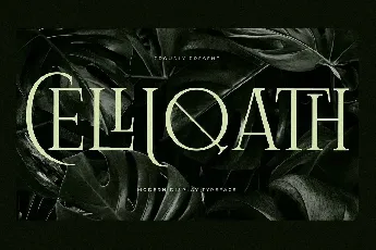 Celliqath font