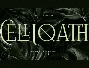 Celliqath font