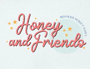 Honey and Friends font